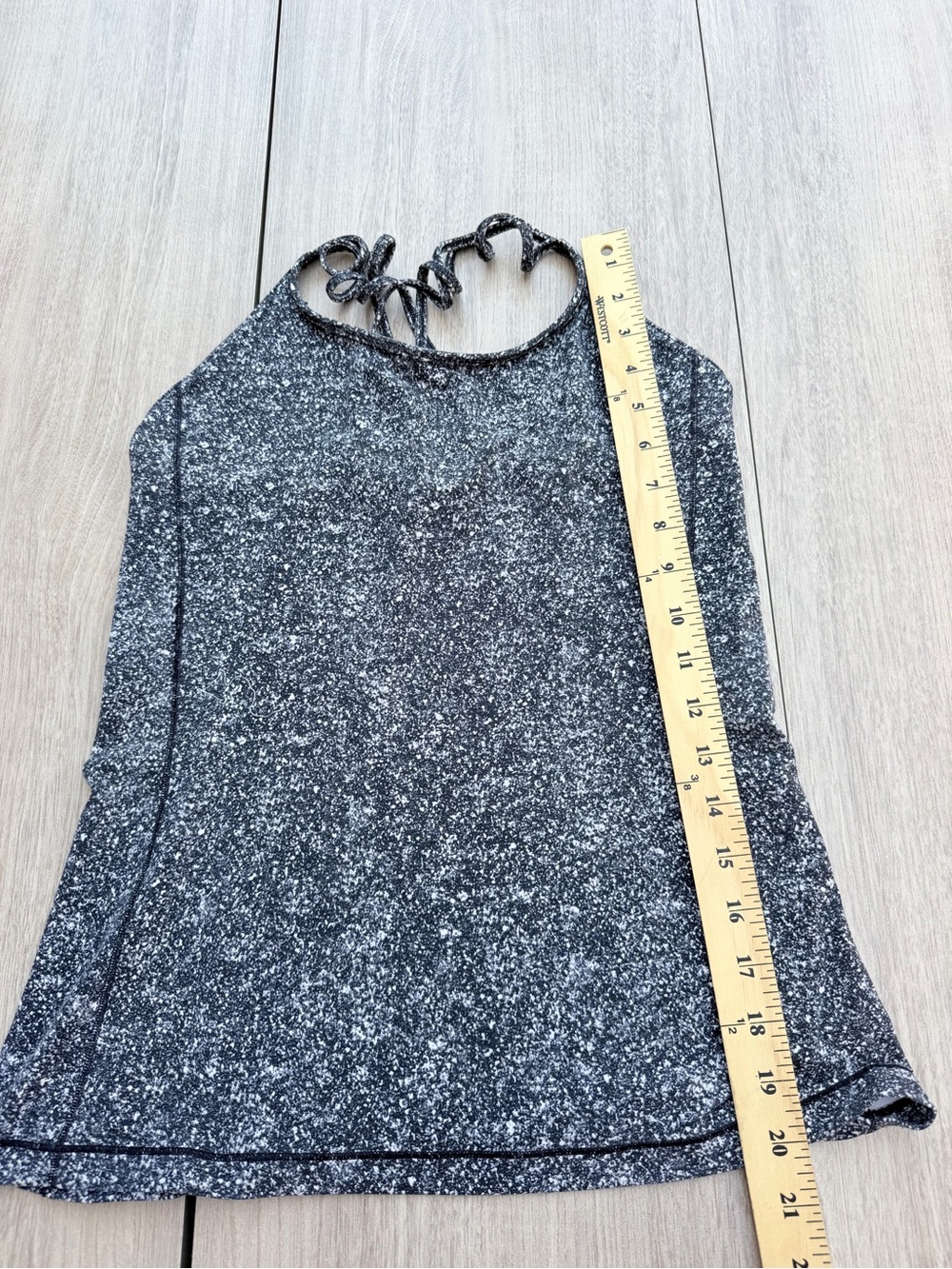 lululemon athletica Black & White Speckle Halter Tank